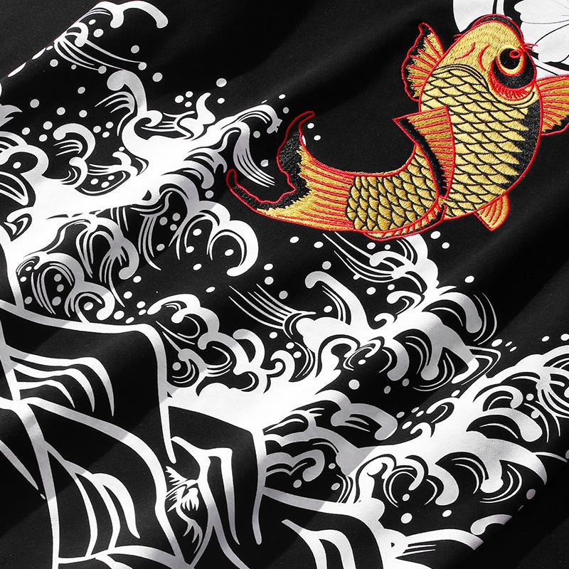The Golden Koi Embroidery Sweatshirt