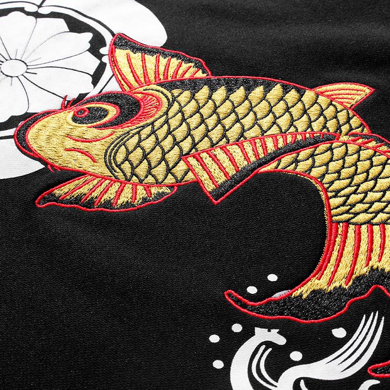 The Golden Koi Embroidery Sweatshirt