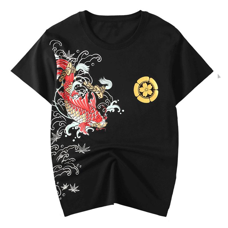 Red Koi Painted T-shirt